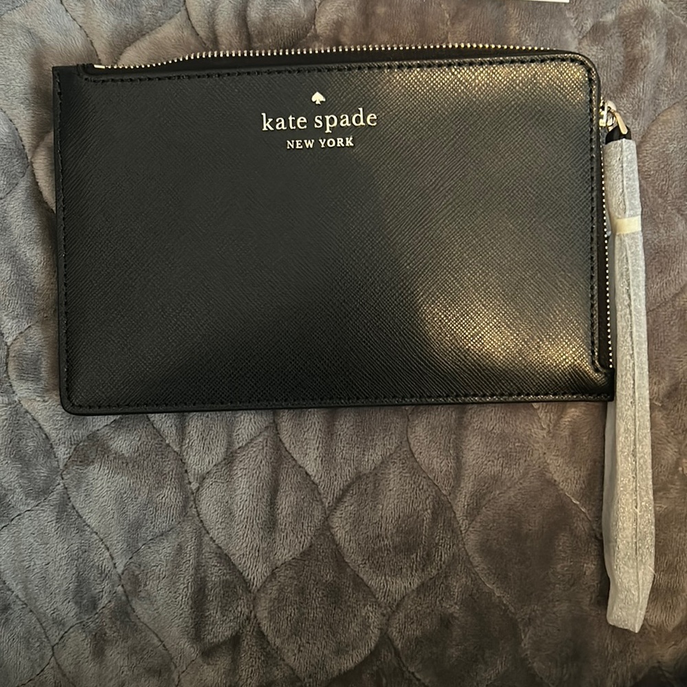 Black brand New Kate Spade Wristlet Wallet